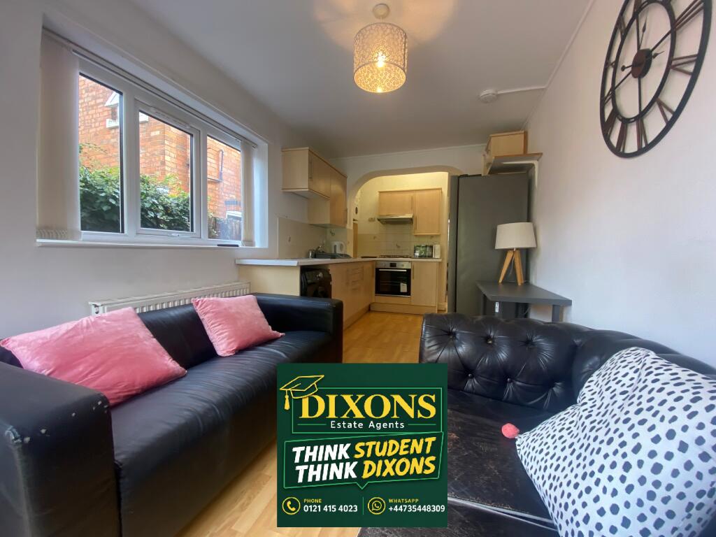 5 bed Mid Terraced House for rent in Birmingham. From Dixons - Selly Oak