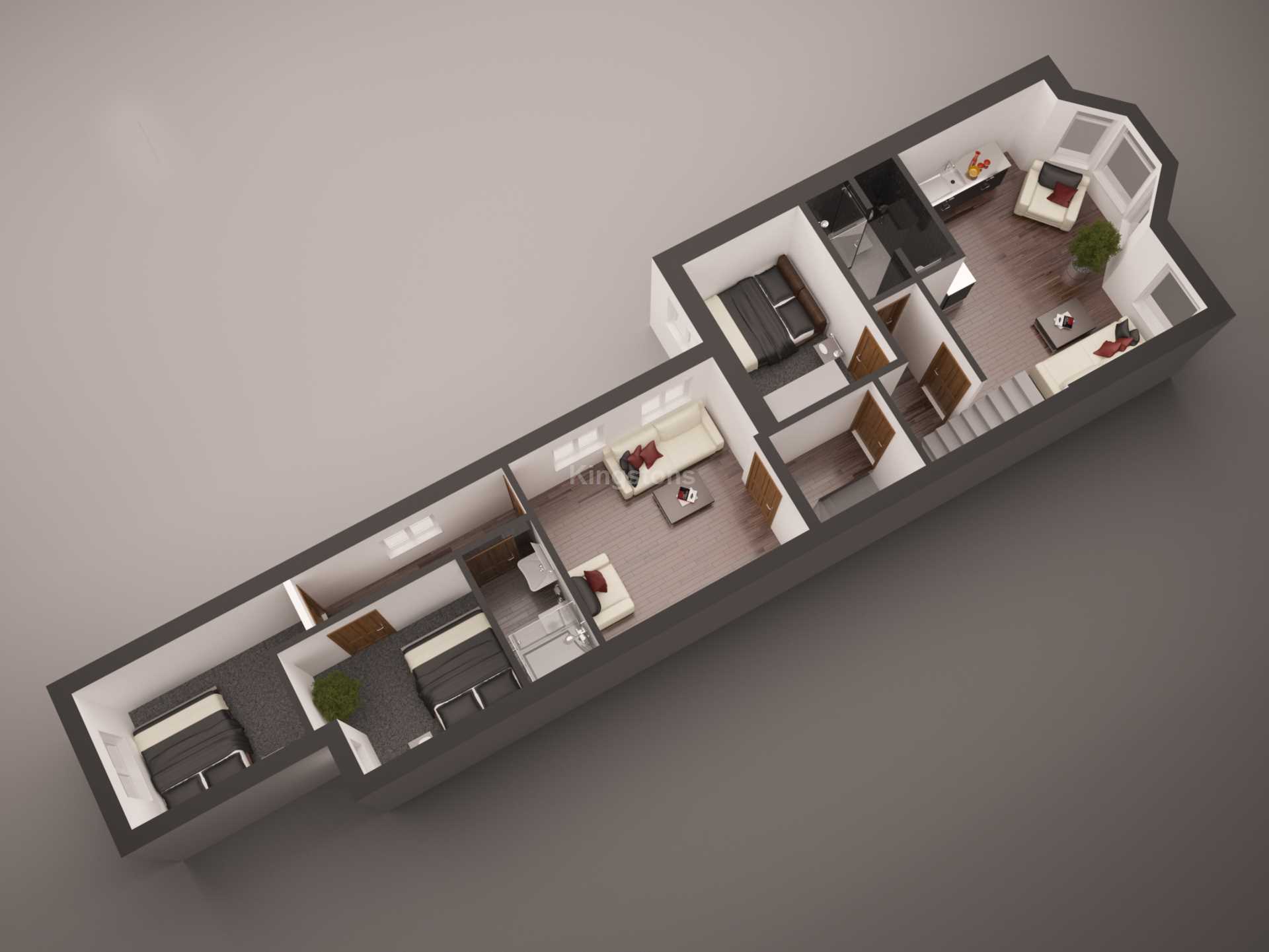 4 bed Apartment for rent in Cardiff. From Kingston Residential - Head Office