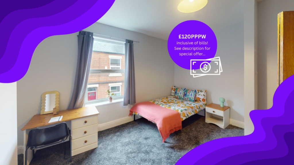 3 bed Mid Terraced House for rent in Nottingham. From Oak Student Letts